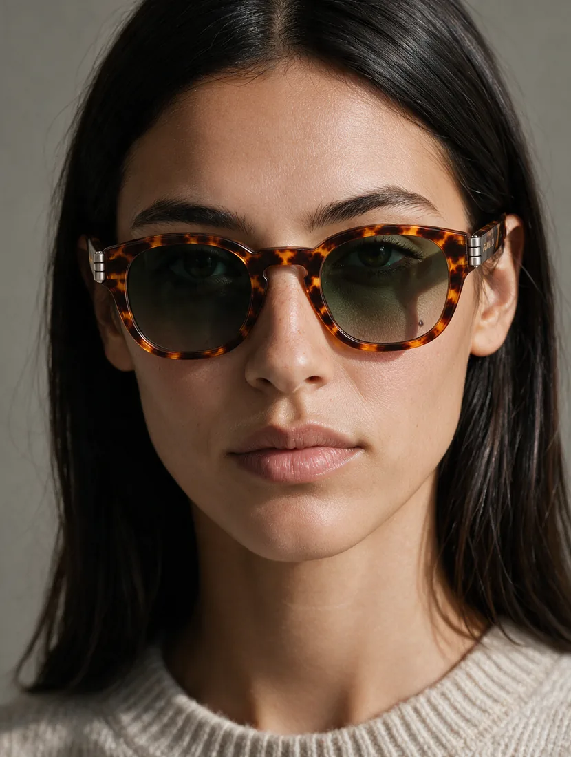 Miranda Calder wearing the CN-05 in Schildpatt Amber