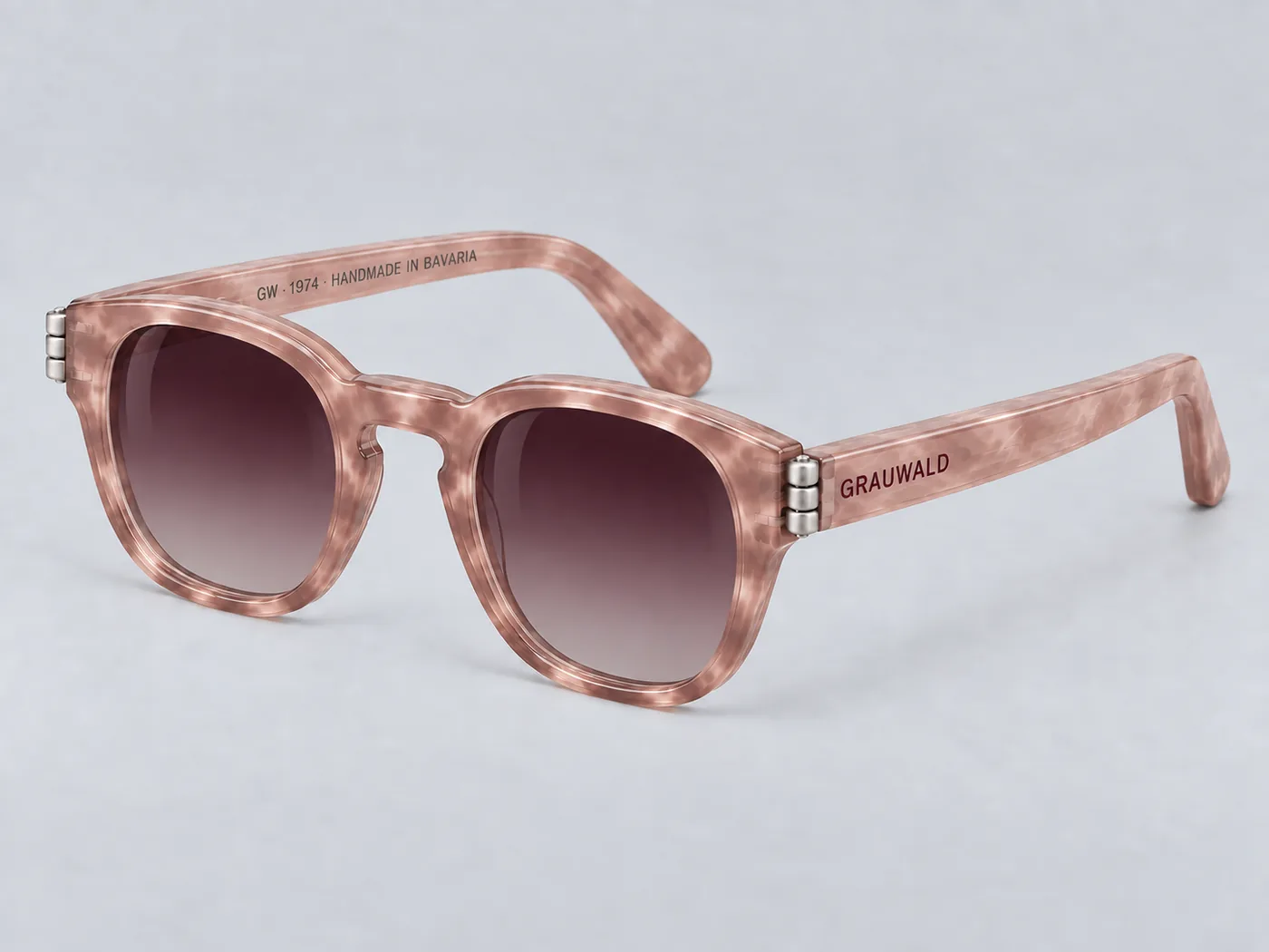 CN-05 in Heide Rose — dusty rose pearl acetate, three-quarter view